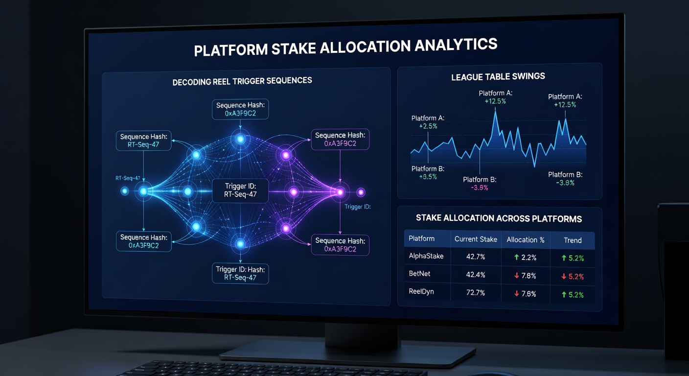 Chart comparing stake distribution across platforms based on combined reel and league data