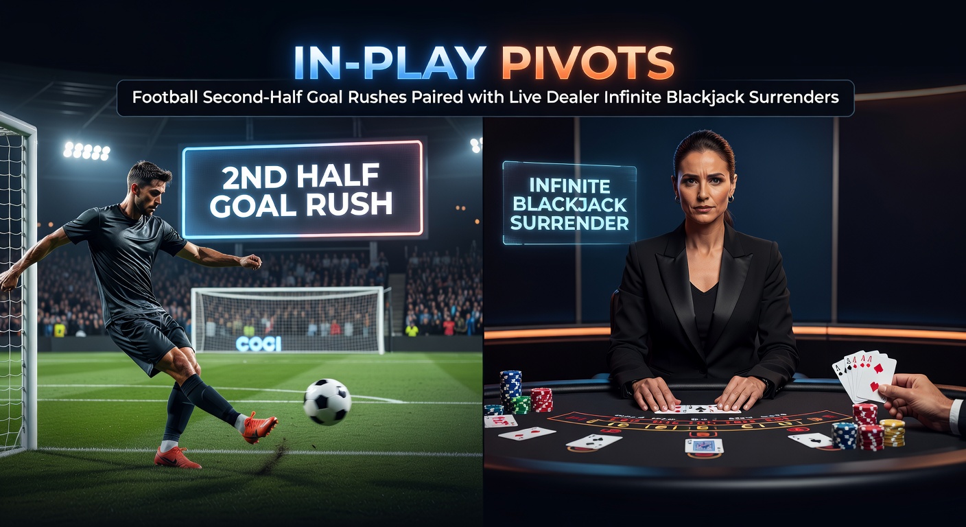 Close-up of a live Infinite Blackjack dealer offering surrender, with chat interface and side bets visible amid a bustling virtual table
