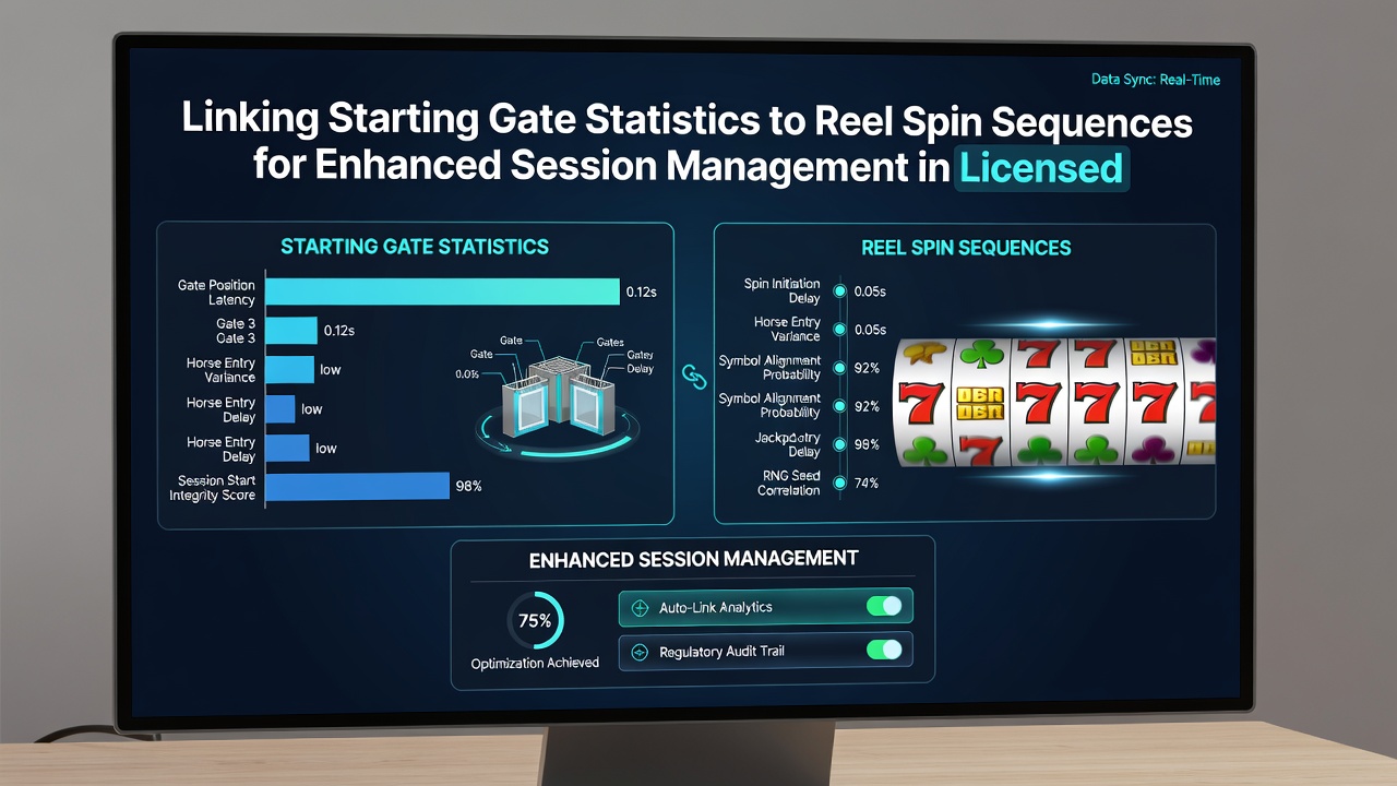 Slot floor manager examining session analytics dashboard that incorporates racetrack starting gate data